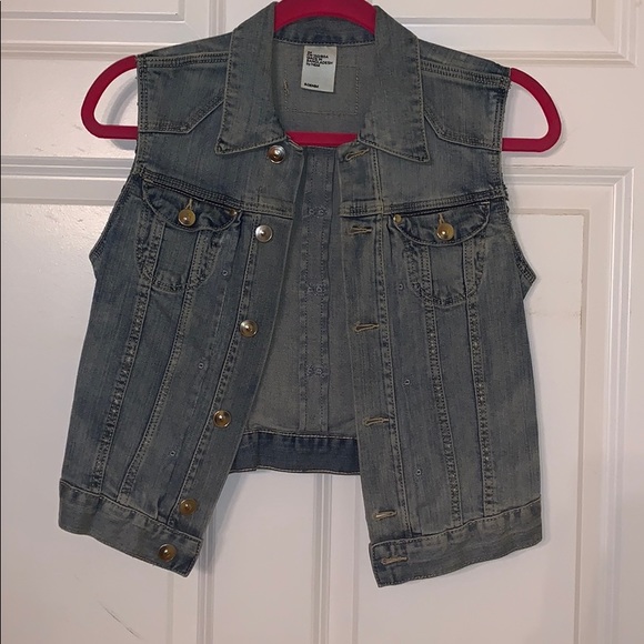 H&M Jackets & Blazers - H & M Denim Jean Jacket Vest Small